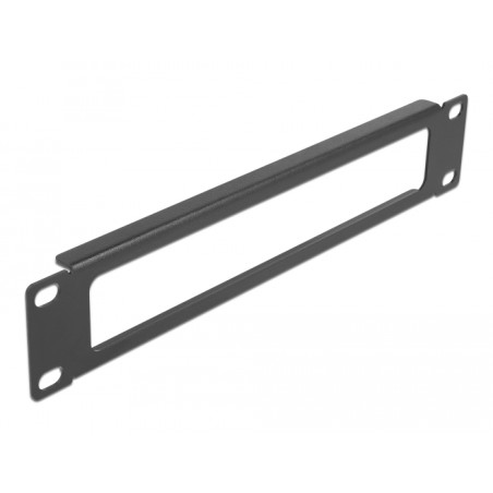 Delock 10″ Netzwerkschrank Panel mit Öffnung 1 HE schwarz