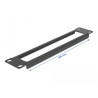 Delock 10″ Netzwerkschrank Panel mit Öffnung 1 HE schwarz