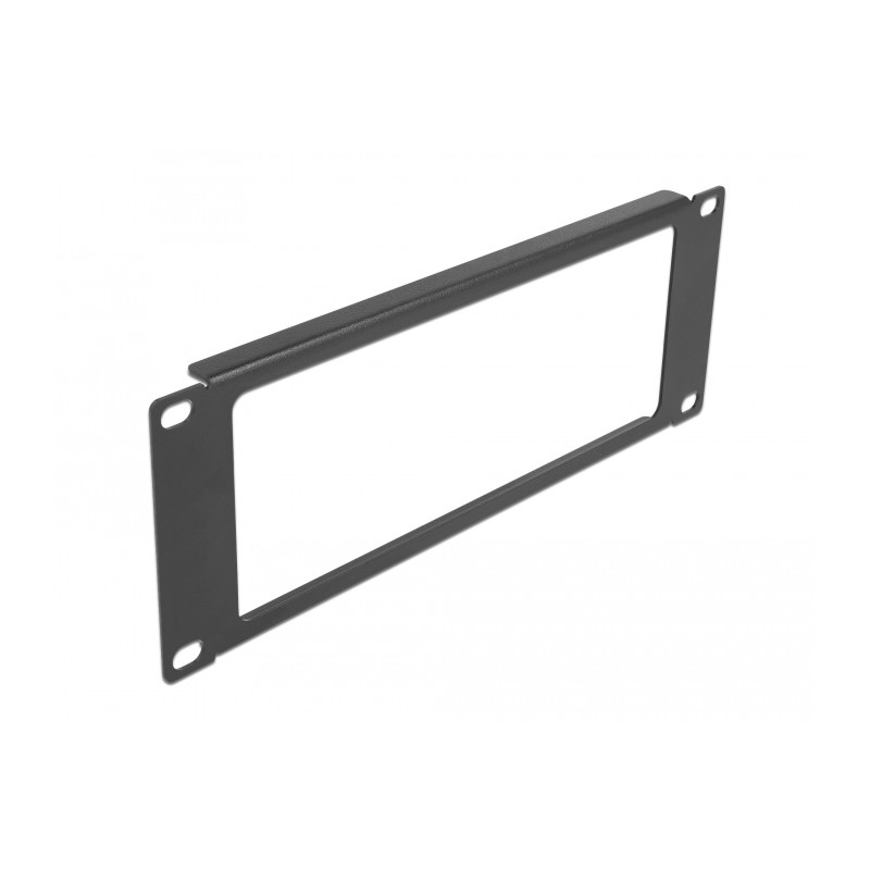 Delock 10″ Netzwerkschrank Panel mit Öffnung 2 HE schwarz