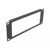 Delock 10″ Netzwerkschrank Panel mit Öffnung 2 HE schwarz