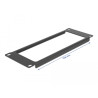 Delock 10″ Netzwerkschrank Panel mit Öffnung 2 HE schwarz