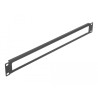 Delock 19″ Netzwerkschrank Panel mit Öffnung 1 HE schwarz