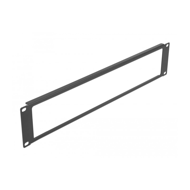 Delock 19″ Netzwerkschrank Panel mit Öffnung 2 HE schwarz