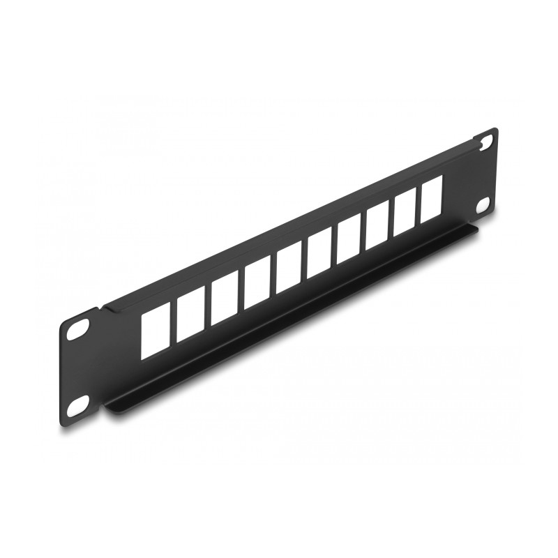 Delock 10″ Keystone Patchpanel 10 Port schwarz