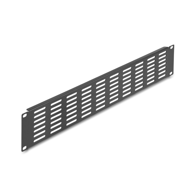 Delock 19″ Netzwerkschrank Panel mit Lüftungsschlitzen horizontal 2 HE schwarz