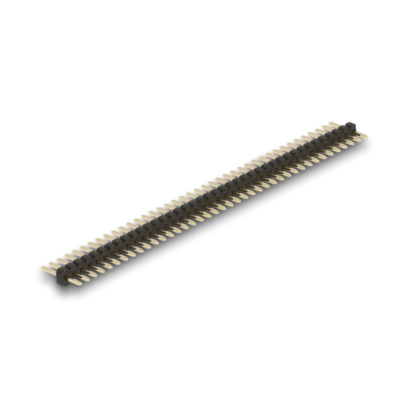 Delock Stiftleiste 40 Pin, Rastermaß 1,27 mm, 1-reihig, gerade, 5 Stück