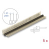 Delock Stiftleiste 40 Pin, Rastermaß 1,27 mm, 1-reihig, gewinkelt, 5 Stück