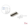 Delock Stiftleiste 10 Pin, Rastermaß 2,54 mm, 1-reihig, gewinkelt, 5 Stück