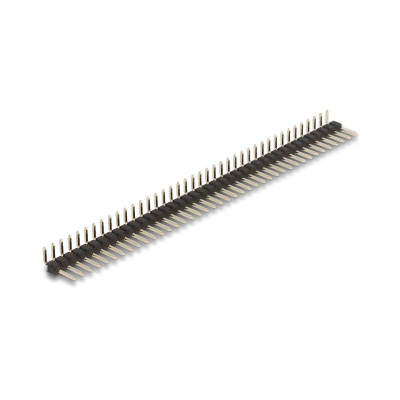 Delock Stiftleiste 40 Pin, Rastermaß 2,54 mm, 1-reihig, gewinkelt, 5 Stück