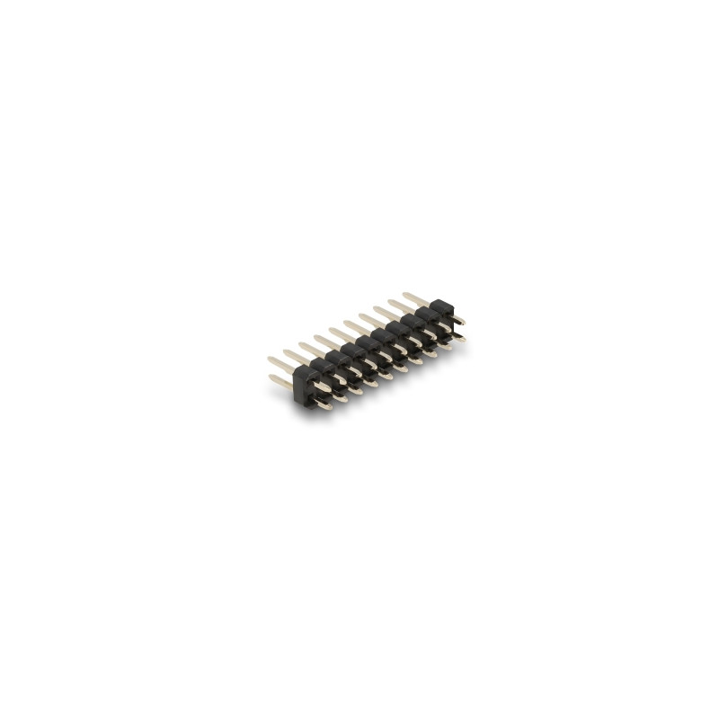 Delock Stiftleiste 10 Pin, Rastermaß 2,54 mm, 2-reihig, gerade, 5 Stück