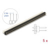 Delock Stiftleiste 40 Pin, Rastermaß 2,54 mm, 2-reihig, gerade, 5 Stück