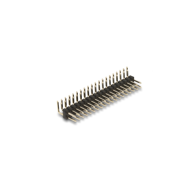 Delock Stiftleiste 20 Pin, Rastermaß 2,54 mm, 2-reihig, gewinkelt, 5 Stück