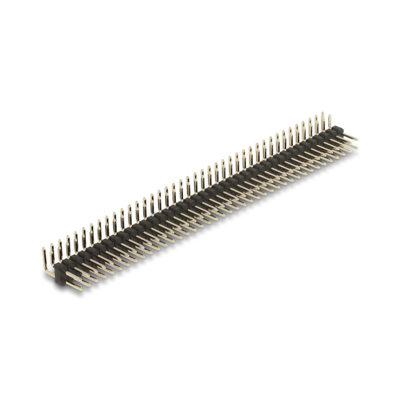 Delock Stiftleiste 40 Pin, Rastermaß 2,54 mm, 2-reihig, gewinkelt, 5 Stück