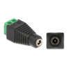 Delock Adapter DC 1,35 x 3,5 mm Buchse - Terminalblock 2 Pin