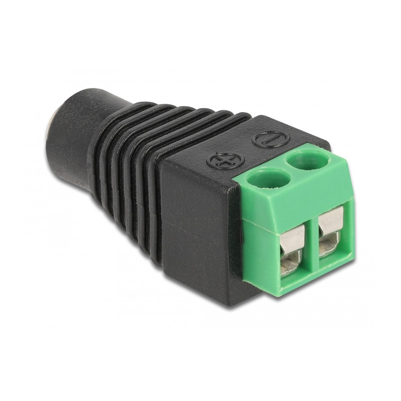 Delock Adapter DC 1,35 x 3,5 mm Buchse - Terminalblock 2 Pin