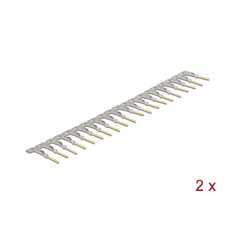 Delock Crimp-Kontakte für D-Sub HD Crimp Stecker 40 Stück