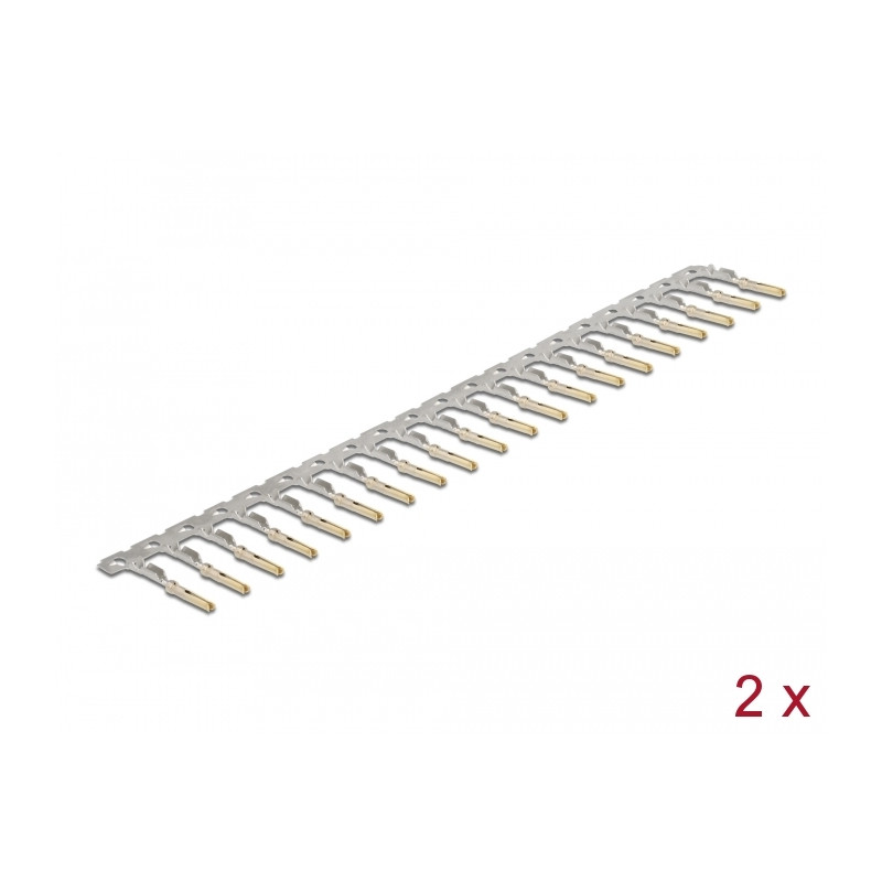 Delock Crimp-Kontakte für D-Sub HD Crimp Buchse 40 Stück