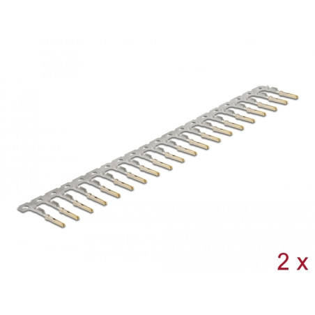 Delock Crimp-Kontakte für D-Sub HD Crimp Buchse 40 Stück