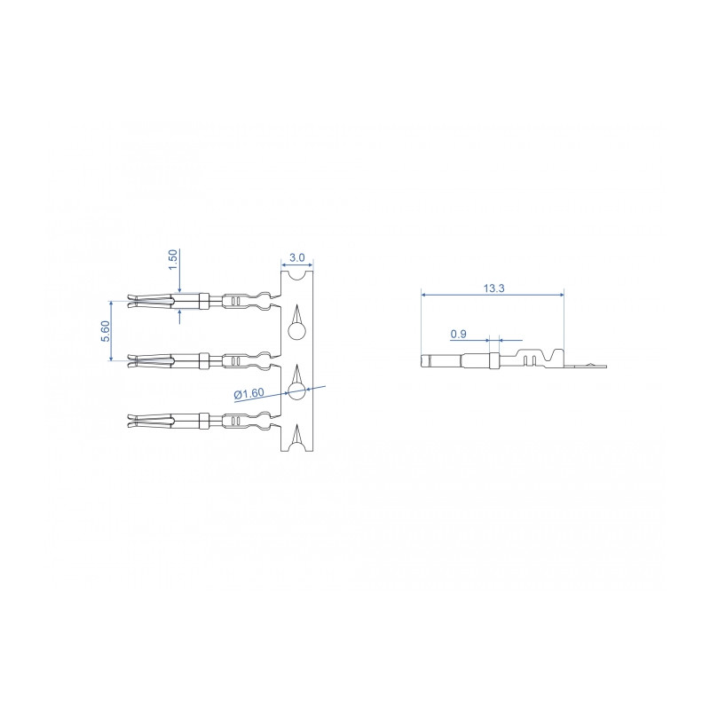 Delock Crimp-Kontakte für D-Sub HD Crimp Buchse 40 Stück
