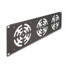 Delock 19″ Rackblende für 3 Lüfter 120 x 120 mm 3 HE dunkelgrau