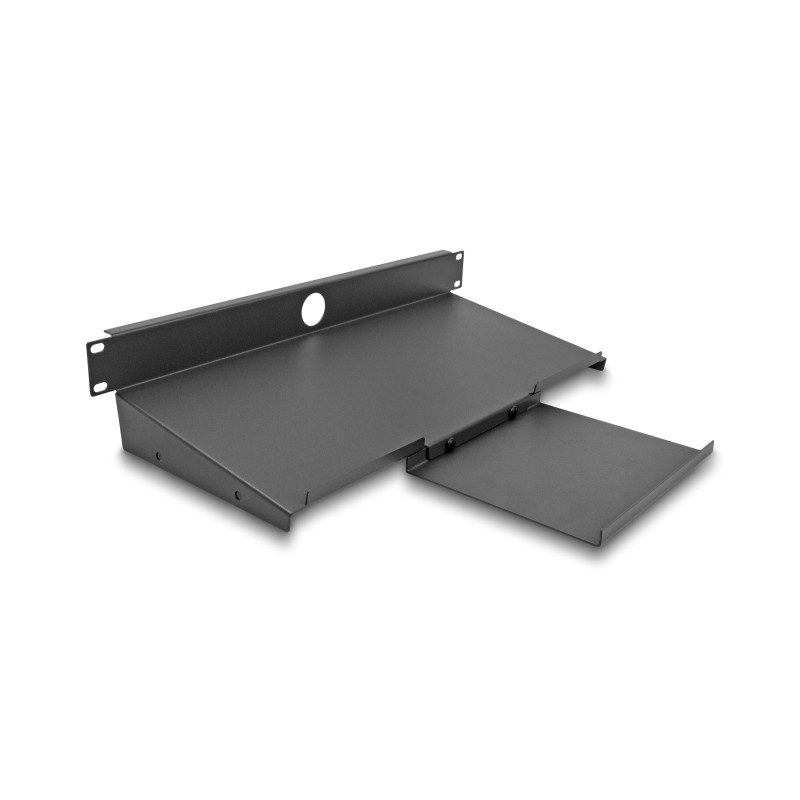 Delock 19″ Fachboden für Tastatur und Maus 1 HE dunkelgrau