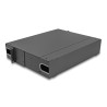 Delock 19″ LWL Patchpanel mit Sichtfenster unbestückt 2 HE dunkelgrau