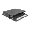Delock 19″ LWL Patchpanel mit Sichtfenster unbestückt 2 HE dunkelgrau