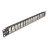 Delock Panel Mount 19" 16 Port 1 HE schwarz