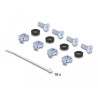 Delock Panel Mount 19" 16 Port 1 HE schwarz