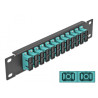 Delock 10″ LWL Patchpanel 12 Port SC Duplex aqua 1 HE schwarz