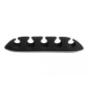 Delock Kabelhalter mit 5 Durchführungen selbstklebend Set 6 Stück schwarz / weiß