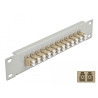 Delock 10″ LWL Patchpanel 12 Port LC Duplex beige 1 HE grau
