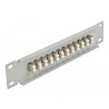 Delock 10″ LWL Patchpanel 12 Port LC Duplex beige 1 HE grau