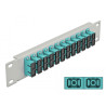 Delock 10″ LWL Patchpanel 12 Port SC Duplex aqua 1 HE grau
