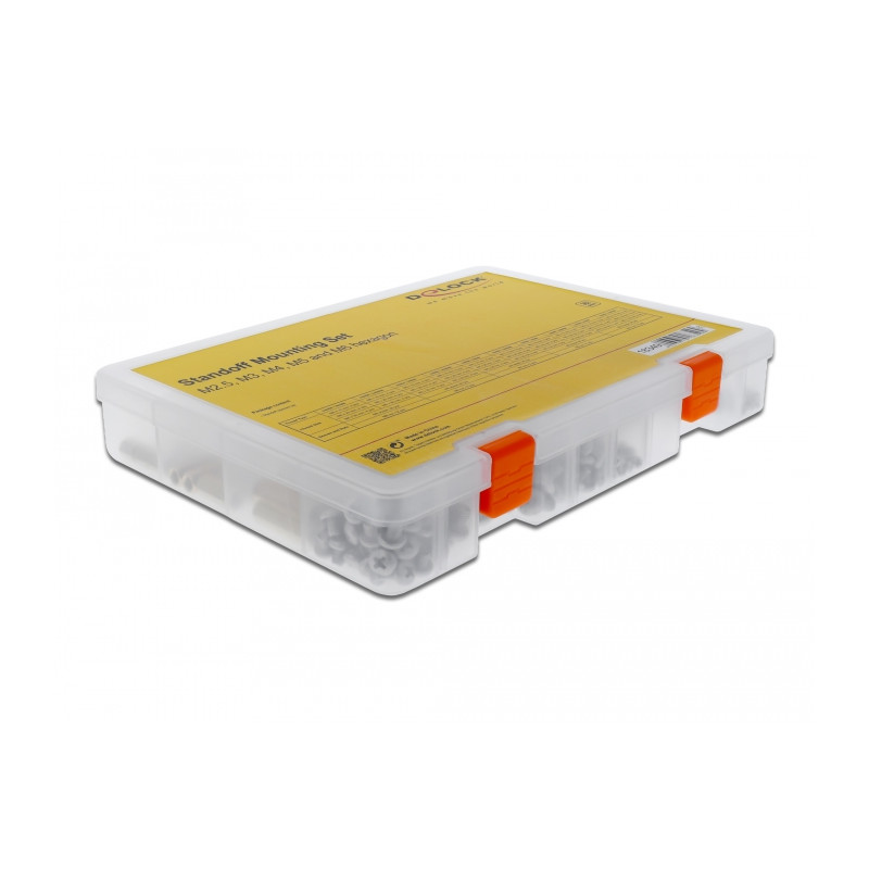 Delock Abstandshalter Befestigungsset M2.5, M3, M4, M5 und M6 Sechskant 362 Stück