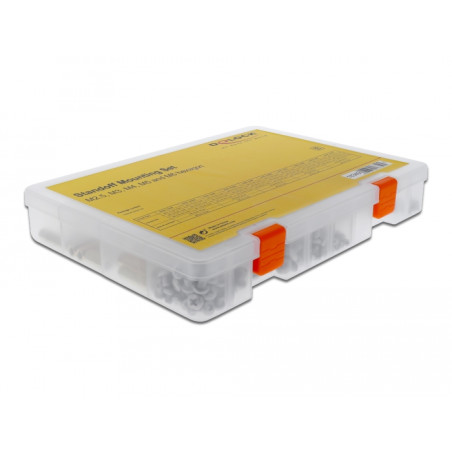 Delock Abstandshalter Befestigungsset M2.5, M3, M4, M5 und M6 Sechskant 362 Stück