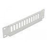 Delock 10″ LWL Patchpanel 12 Port für SC Duplex / LC Quad 1 HE grau