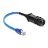 Delock Kabel RJ45 Stecker zu RJ45 Buchse Cat.6 wasserdicht mit Kabelverschraubung