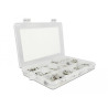 Delock Crimpbox 48-teilig 50 Ohm mit BNC, TNC und N Konnektoren