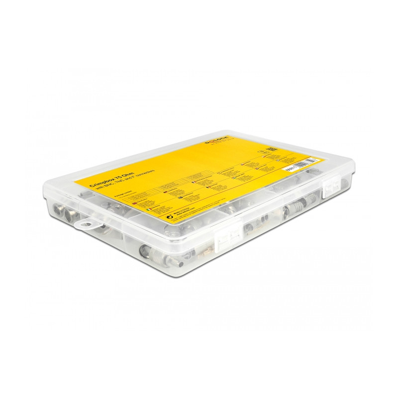 Delock Crimpbox 70-teilig 75 Ohm mit BNC, TNC und F Konnektoren