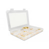 Delock Crimpbox 120-teilig 50 Ohm mit SMA, SMB und RP-SMA Konnektoren