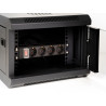Delock 10″ Steckdosenleiste 4-fach mit Schutzkontakt Schalter 1 HE schwarz
