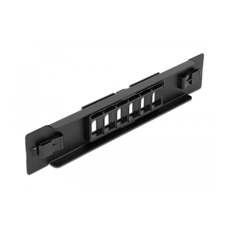 Delock 10″ Keystone Patchpanel 6 Port werkzeugfrei