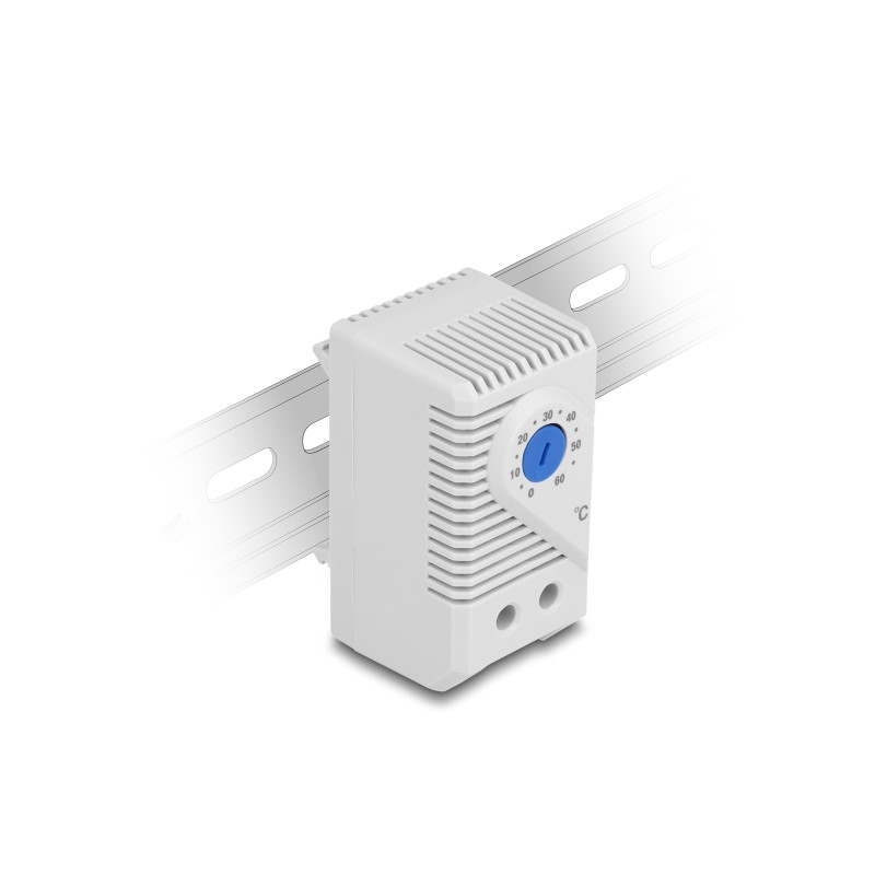 Delock Thermostat mit Öffner-Kontakt für Hutschiene