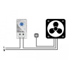 Delock Thermostat mit Öffner-Kontakt für Hutschiene