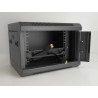 Delock 10″ Kabelmanagement Bürstenleiste mit Kabelbefestigung 1 HE schwarz