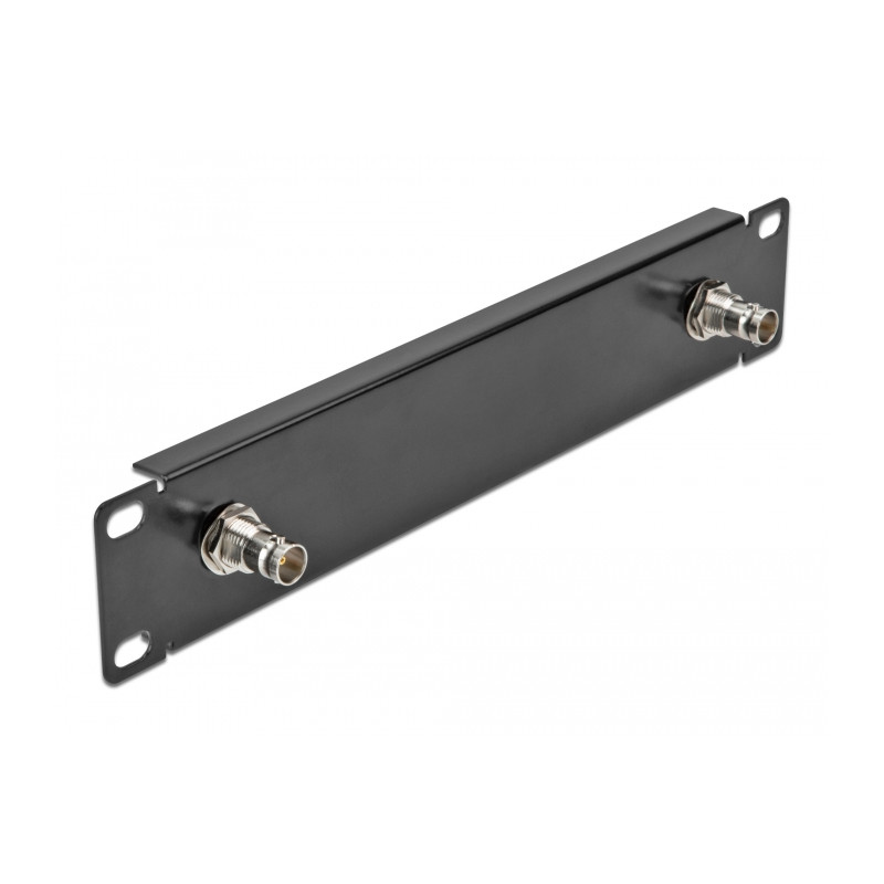 Delock 10″ Panel mit 2 x BNC Buchse 1 HE schwarz
