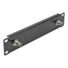Delock 10″ Panel mit 2 x BNC Buchse 1 HE schwarz