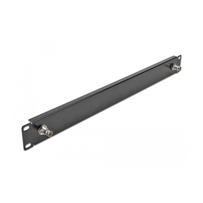 Delock 19″ Panel mit 2 x BNC Buchse 1 HE schwarz