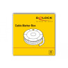 Delock Kabelmarker Box, Nr: 0, gelb, 500 Stück